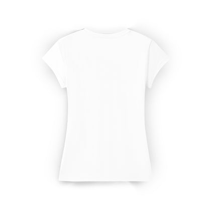 RAMO T727LD Women's Combed Cotton V Neck Tee — White back