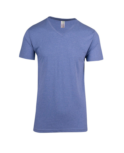 RAMO Men’s Marl V-neck T-shirt — Sky Marl