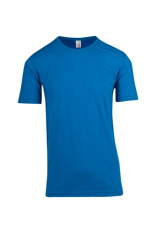 RAMO T917HB Men's / Unisex Raw Cotton Wave T-shirt — Azure front