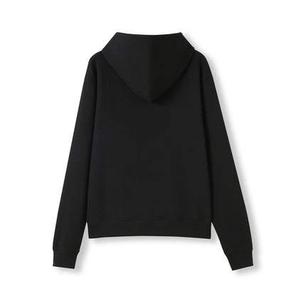 RAMO TH22UN Women's and Juniors' Kangaroo Pocket Hoodie — Black back