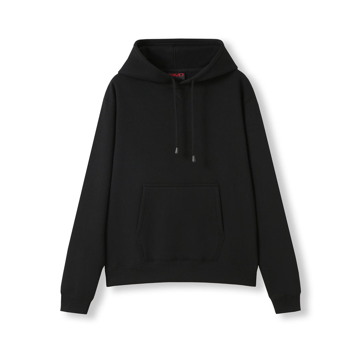 RAMO TH22UN Women's and Juniors' Kangaroo Pocket Hoodie — Black front