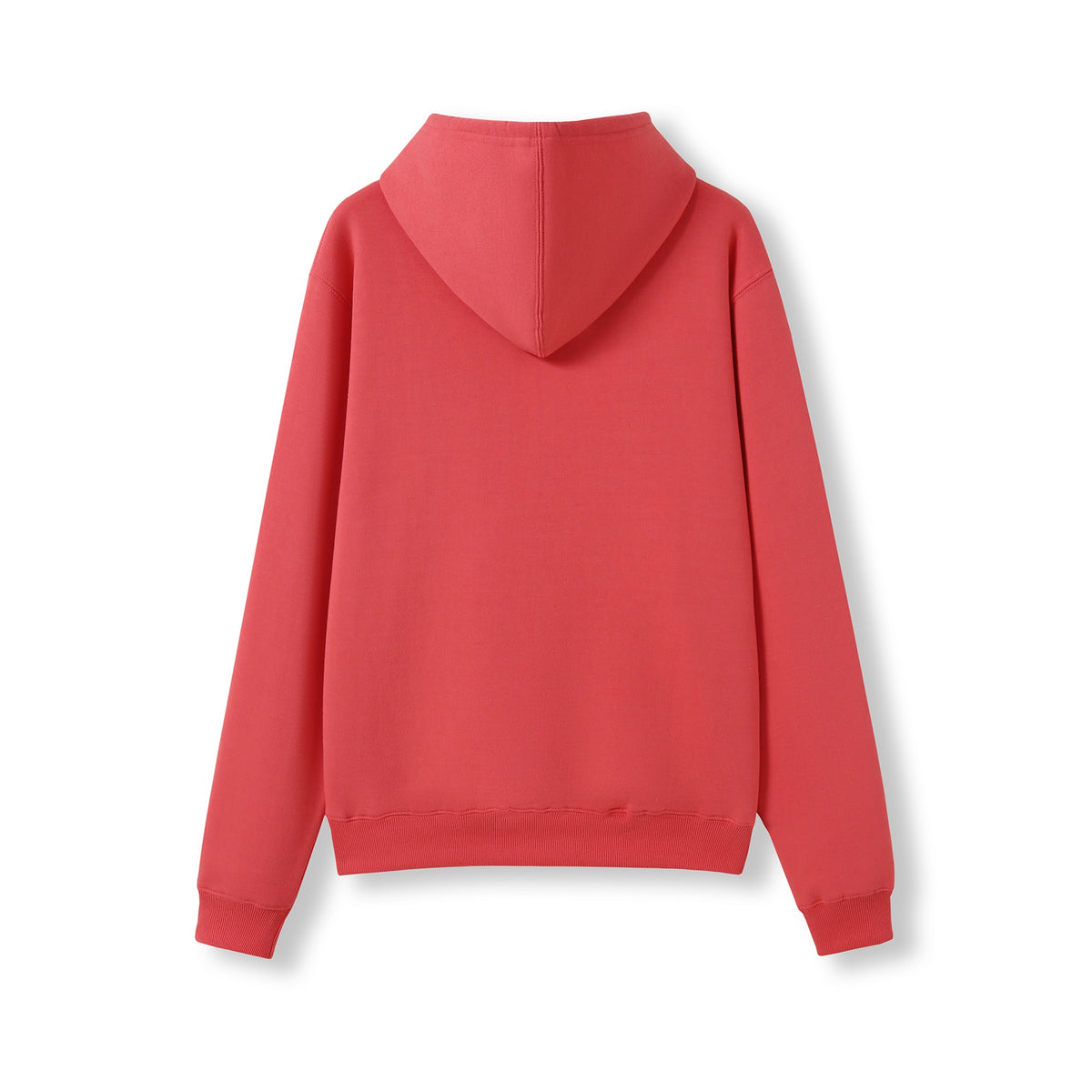 RAMO TH22UN Women's and Juniors' Kangaroo Pocket Hoodie — Coral Red back