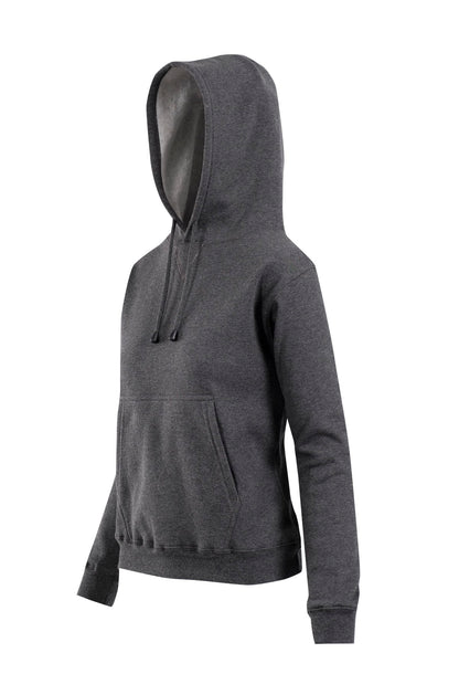 RAMO TH22UN Women's and Juniors' Kangaroo Pocket Hoodie — Dark Marl side