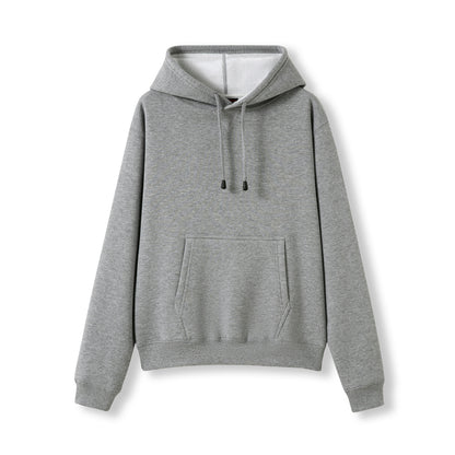 RAMO TH22UN Women's and Juniors' Kangaroo Pocket Hoodie — Grey Marl front