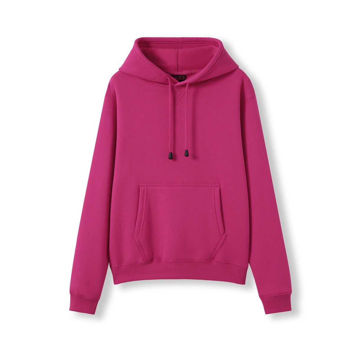 RAMO TH22UN Women's and Juniors' Kangaroo Pocket Hoodie — Hot Pink front