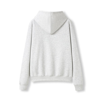 RAMO TH22UN Women's and Juniors' Kangaroo Pocket Hoodie — Snow Marl back