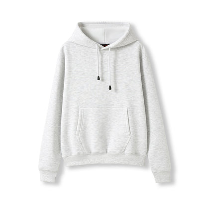 RAMO TH22UN Women's and Juniors' Kangaroo Pocket Hoodie — Snow Marl front