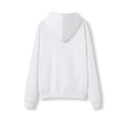 RAMO TH22UN Women's and Juniors' Kangaroo Pocket Hoodie — White back