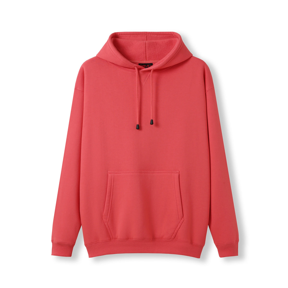 RAMO TP212H Men's Kangaroo Pocket Hoodie — Coral Red front