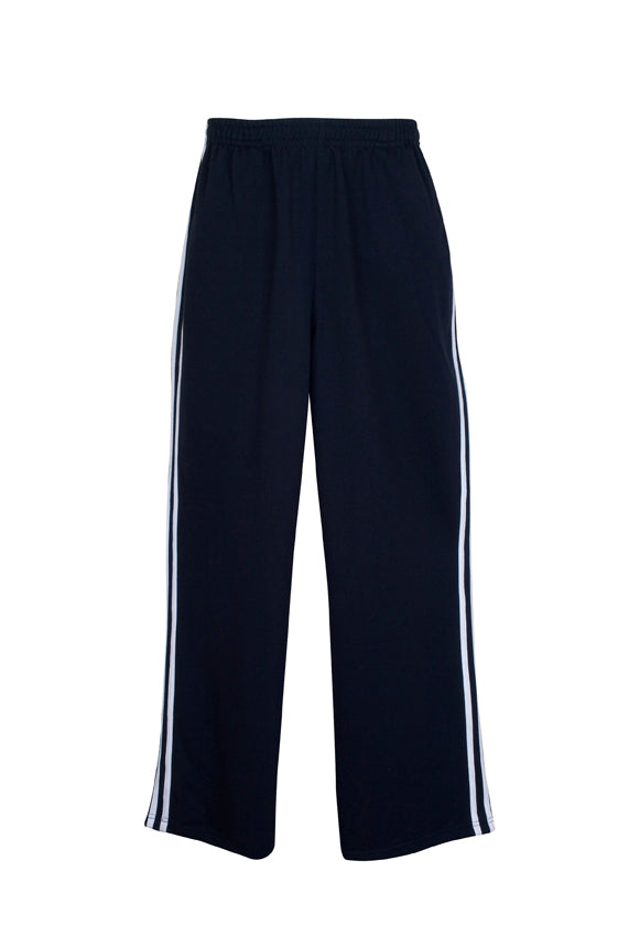 RAMO TR01MN Men’s Striped Track Pants — Navy/White front
