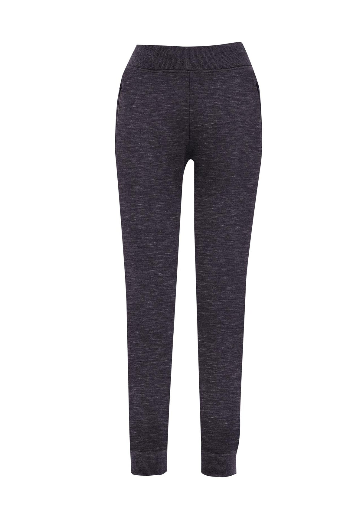 RAMO TR07LD Women’s STANCE brushed fleece pants — Black Marl front