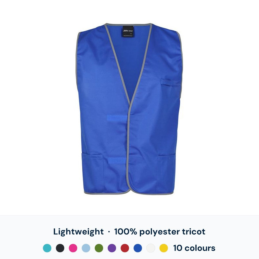JB's Wear Coloured Tricot Vest — Custom Logo