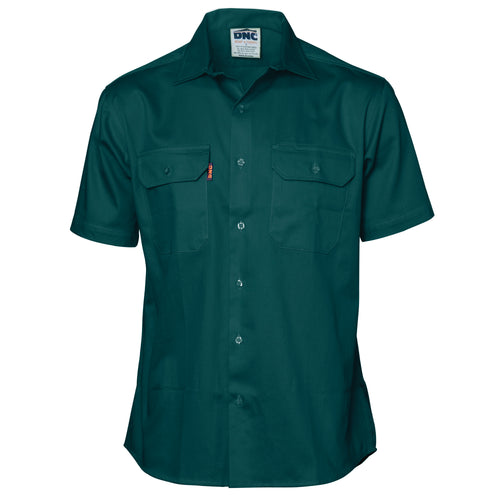 DNC Cool-Breeze Work Shirt - Short Sleeve — Green