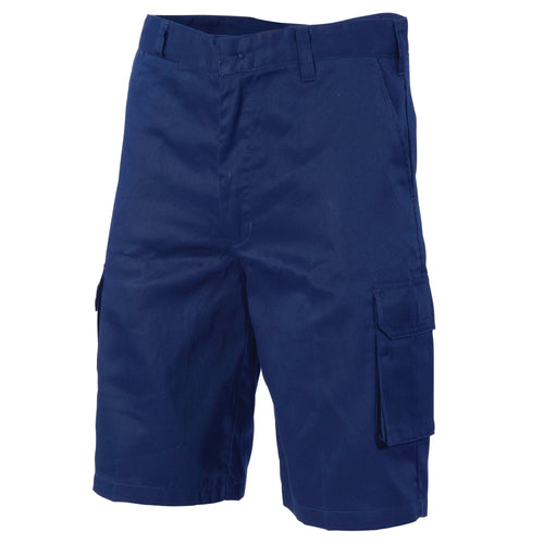 DNC Middleweight Cool-Breeze Cotton Cargo Shorts — Navy