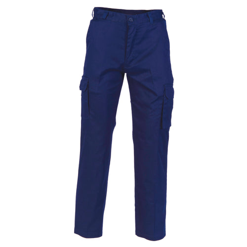 DNC Middleweight Cool-Breeze Cotton Cargo Pants — Navy