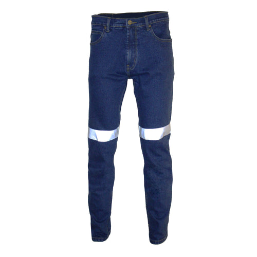 DNC Slimflex Taped Denim Jeans — Blue