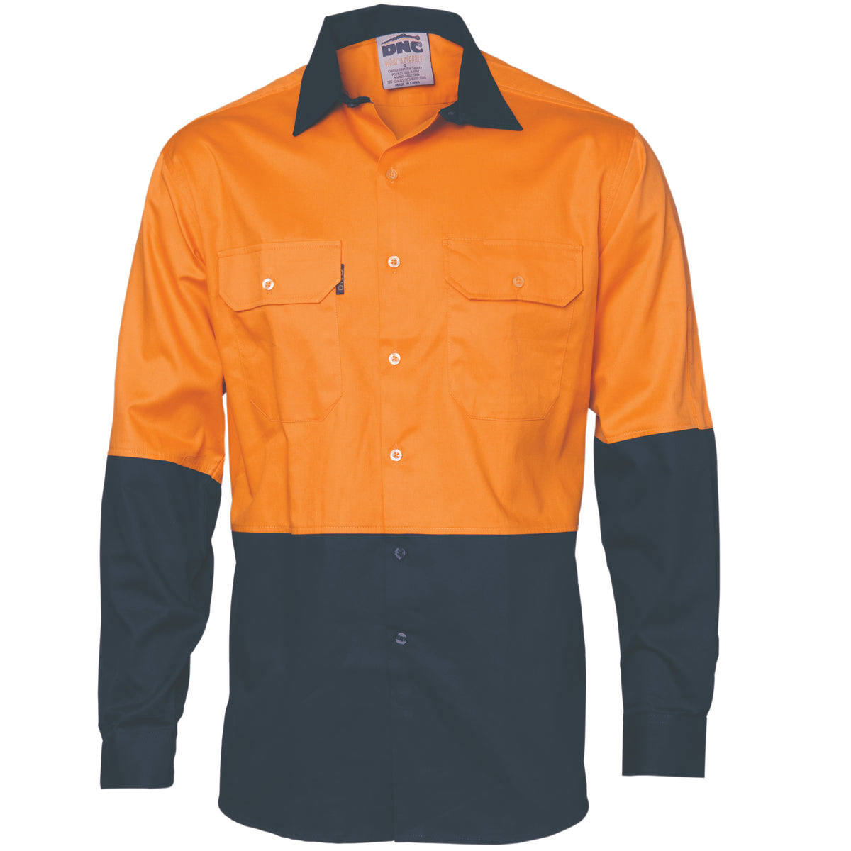 Orange/Navy — DNC 3840 blank garment